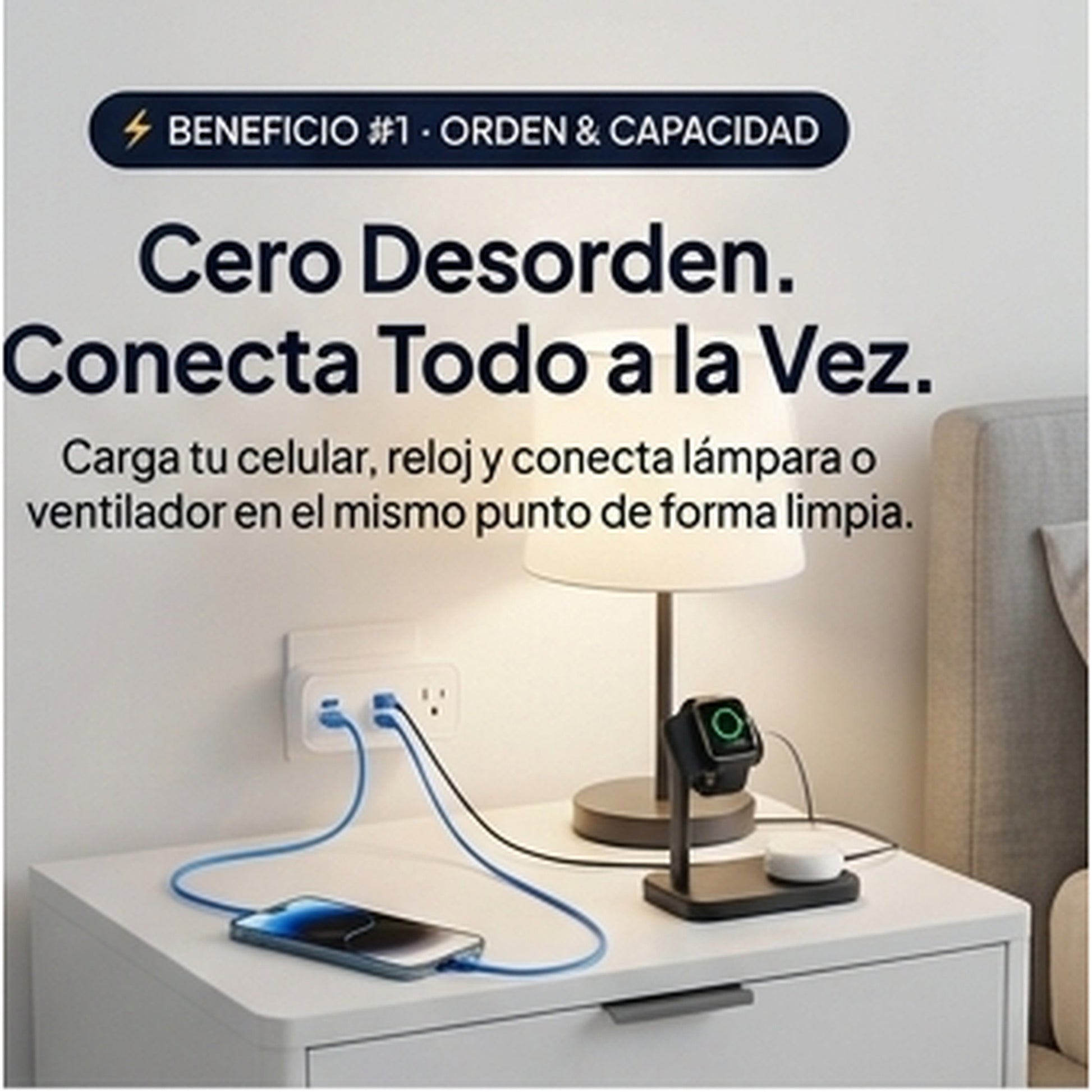 Organiza tus conexiones sin cables en el piso