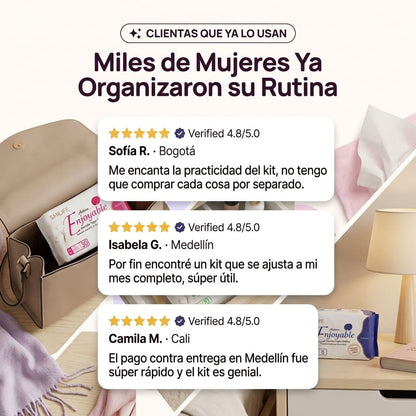 Kit de Toallas higiénicas para el Cuidado Femenino 24/7: Diario, Día y Noche.