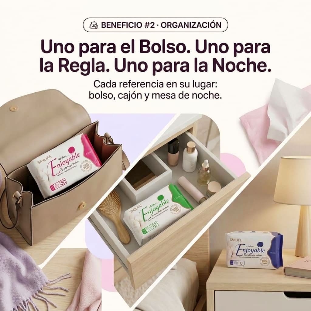Kit de Toallas higiénicas para el Cuidado Femenino 24/7: Diario, Día y Noche.