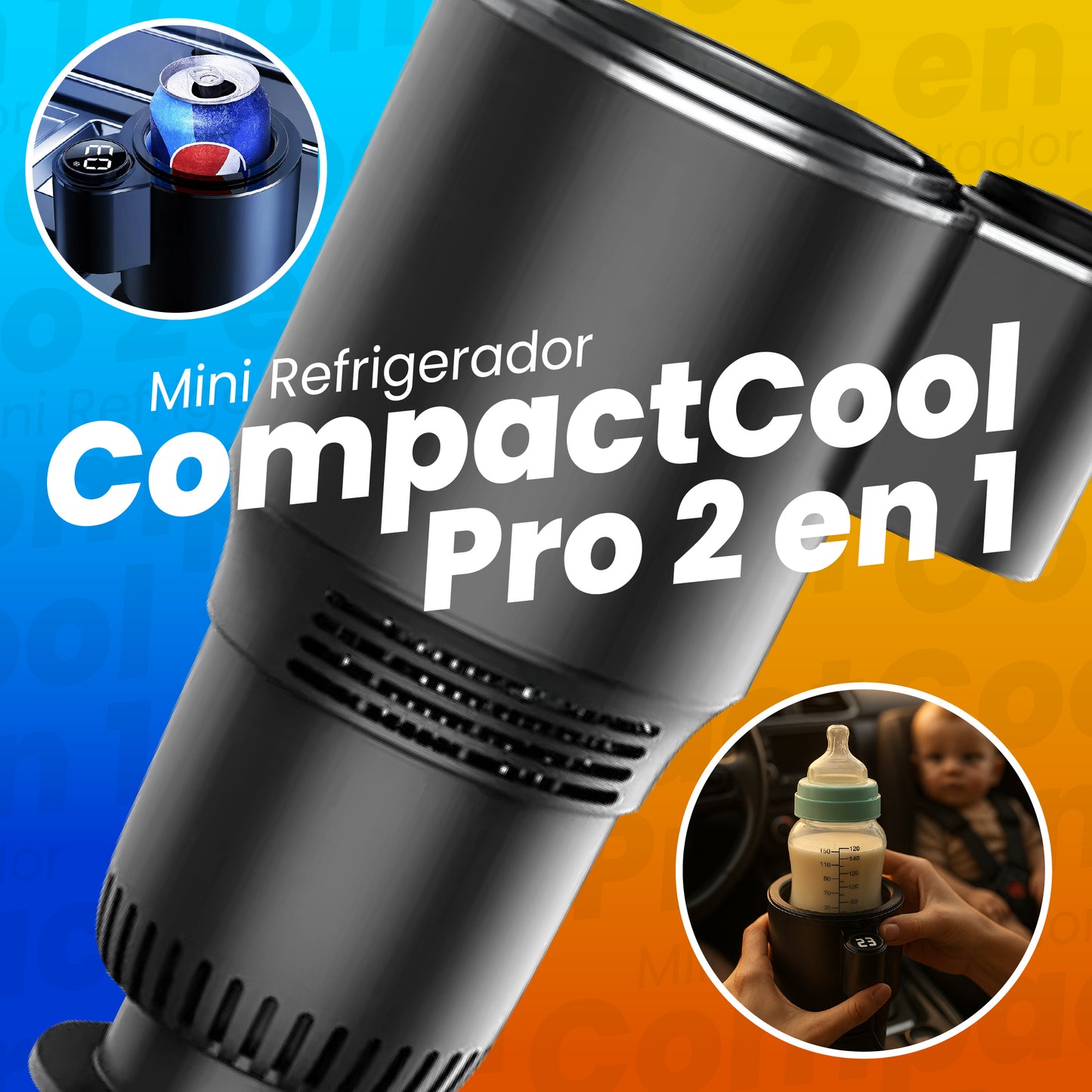 RutaTemp™ 2 en 1 · Refrigerador y calentador para carro